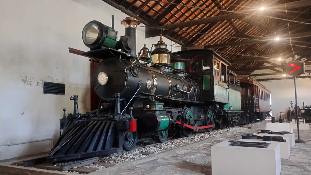 A locomotiva EFOM nº 1 no Museu Ferroviário